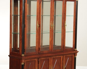 Stanley Furniture Neoclassical Style Cherry China Display Cabinet