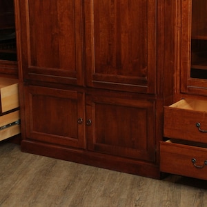 Ethan Allen Country Crossing Large Entertainment Wall Unit image 7