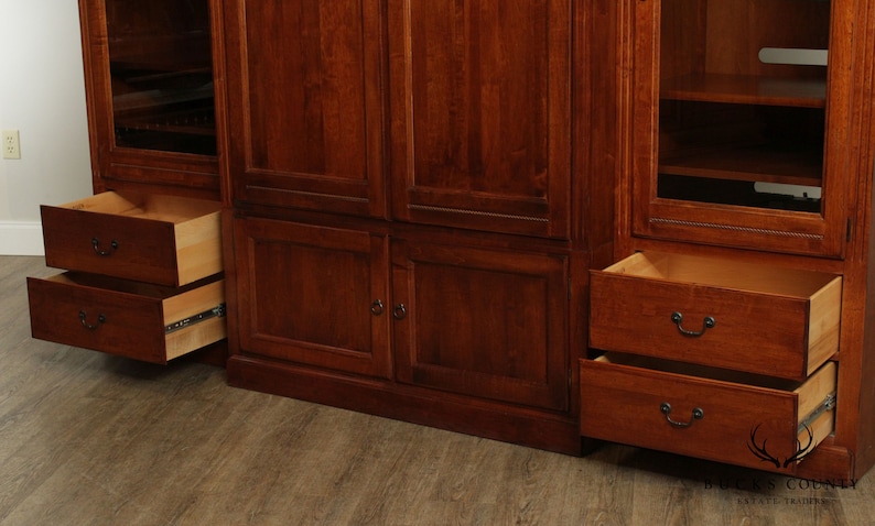 Ethan Allen Country Crossing Large Entertainment Wall Unit image 7