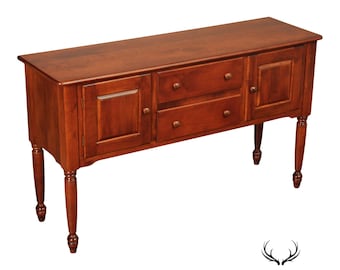 Nichols & Stone Maple Server Sideboard With Fluted Legs