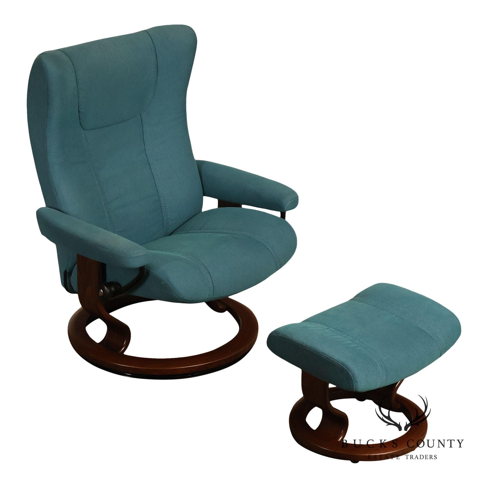 Ekornes Stressless Recliner and Ottoman - Etsy