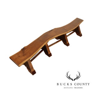 Black Walnut Studio Crafted 10 Foot Live Edge Bench