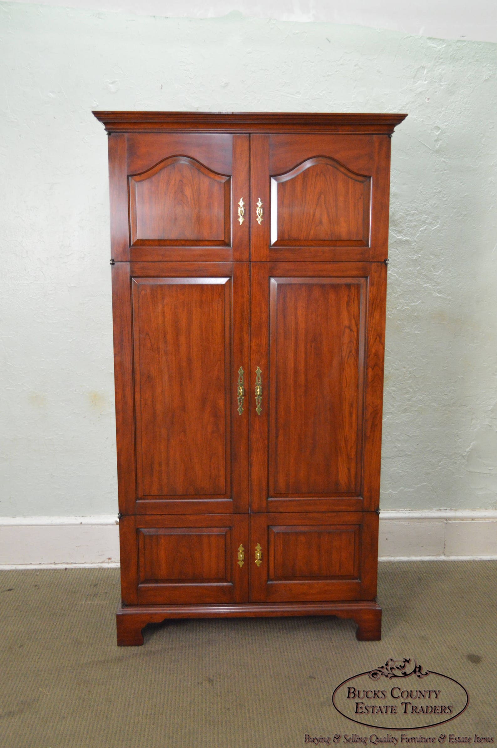 Henkel Harris Solid Cherry Large Media Armoire Etsy