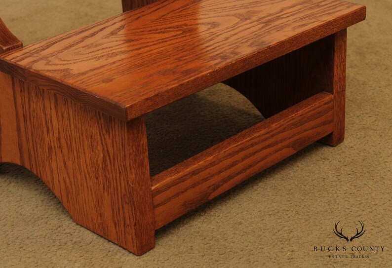 Hunt Country Furniture Solid Oak Bed Steps Etsy