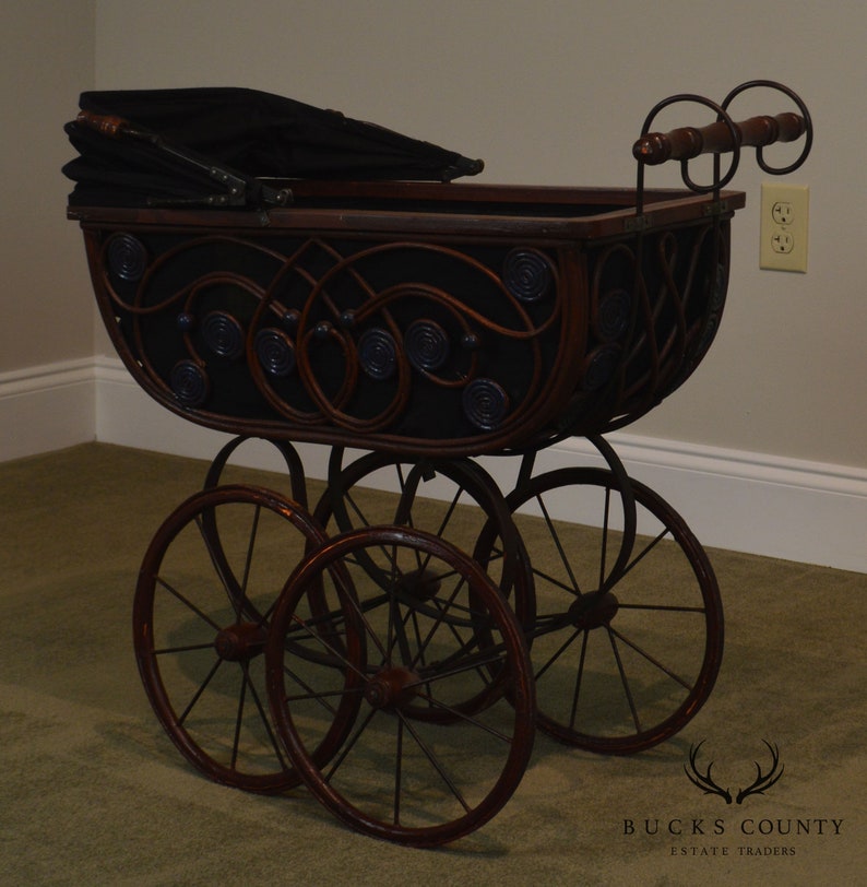 Victorian Style Doll Baby Carriage Etsy