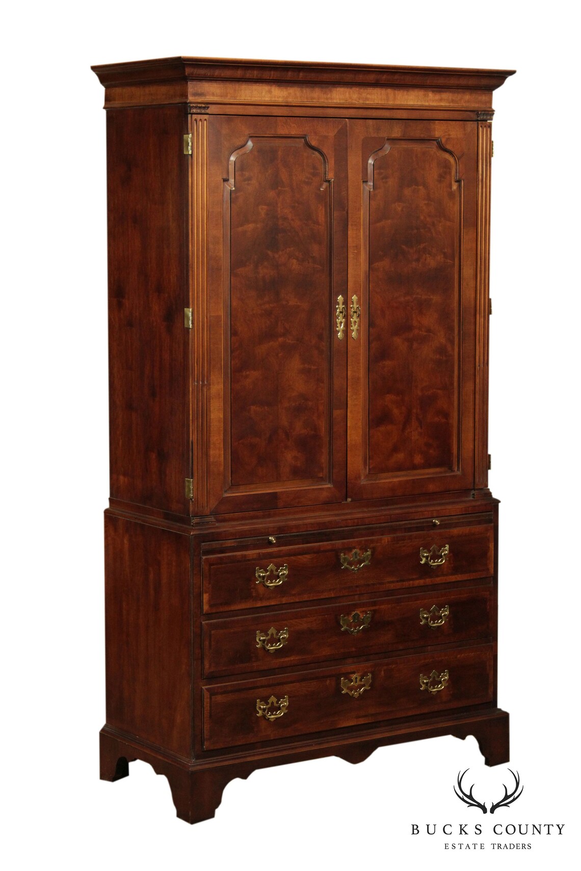 Henredon Aston Court Collection Burl Wood Armoire Etsy