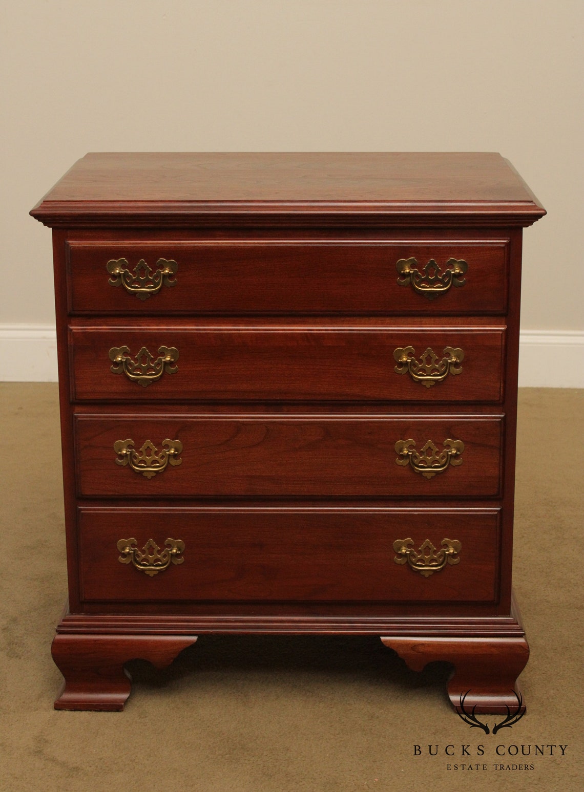Ethan Allen Court Pair Cherry 4 Drawer Chest Etsy