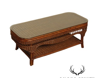Wicker Coffee Table Etsy wicker-coffee-table-etsy