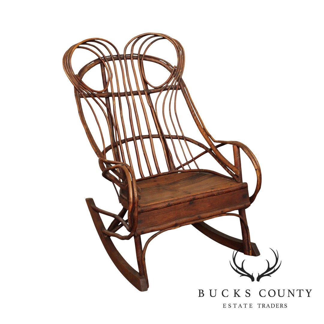 Antique Bentwood Children Rocking Chair Etsy