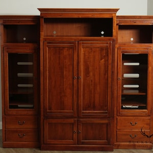 Ethan Allen Country Crossing Large Entertainment Wall Unit image 4