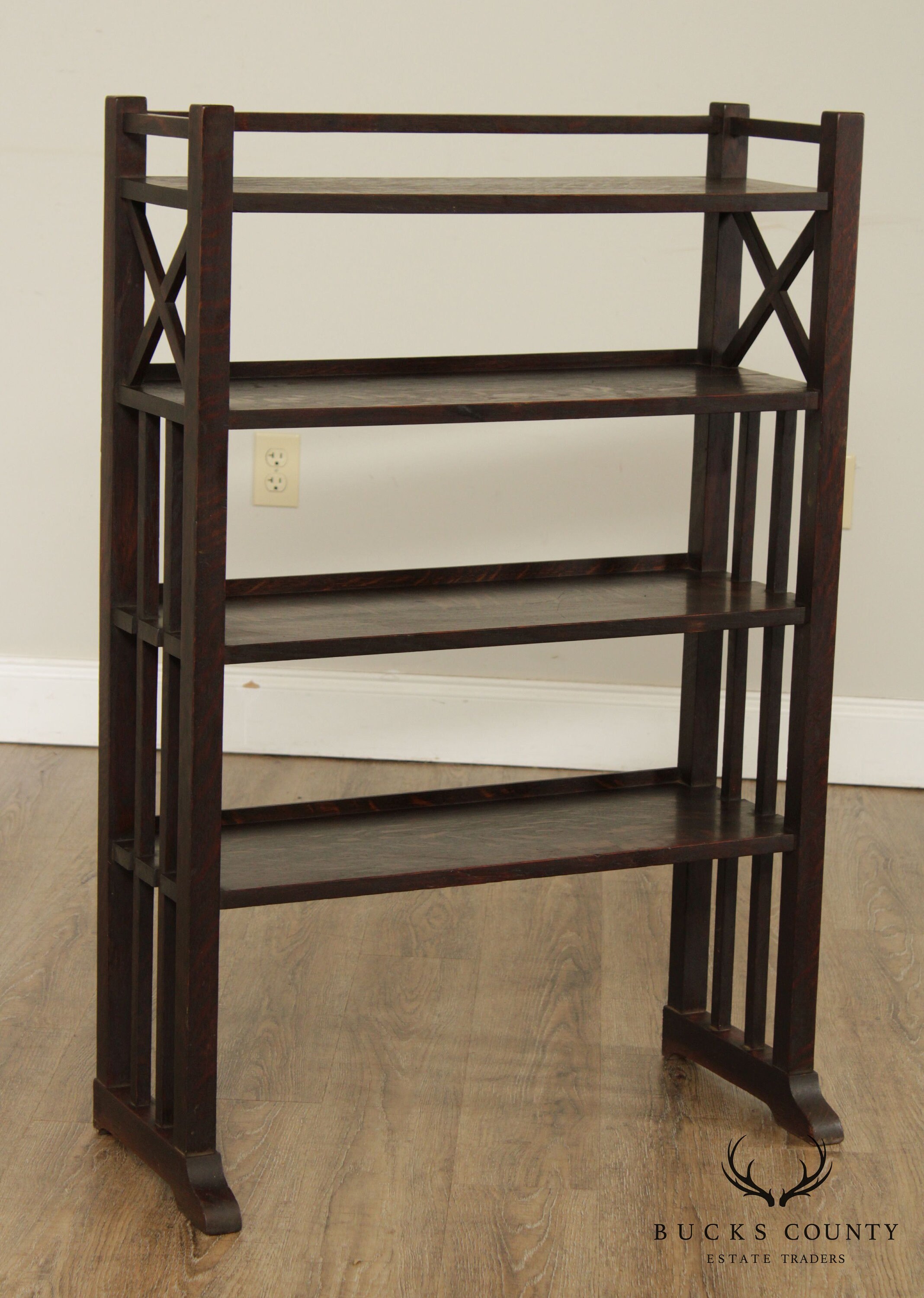 Antique Mission Oak 4 Tier Book Rack - Etsy