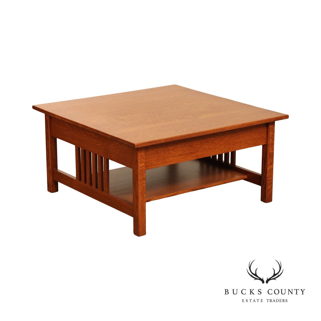 Simply Amish Furniture Mission Style Oak Lifttop Coffee Table Etsy