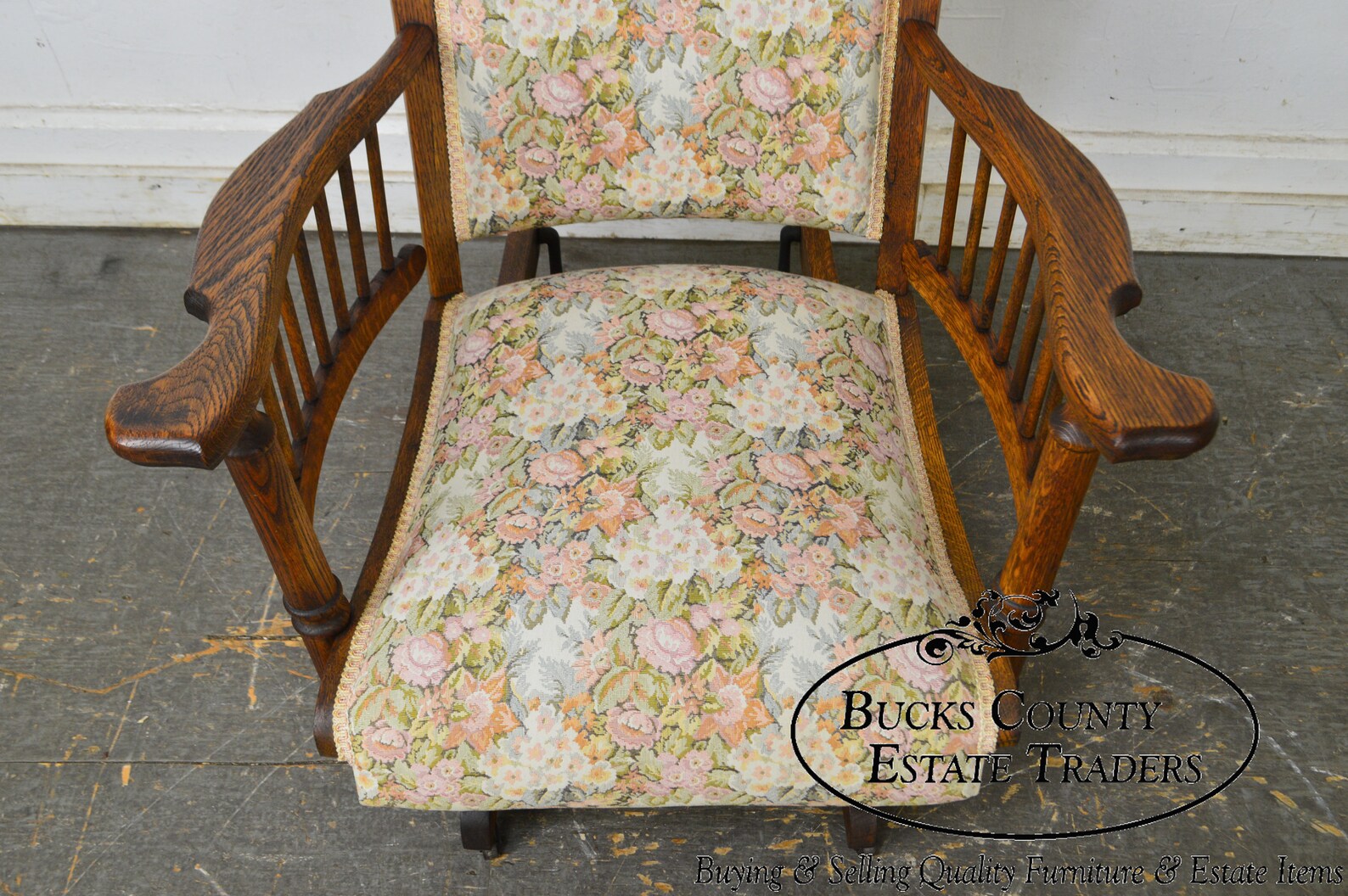 Antique 19th Century Victorian Oak Platform Rocker - Etsy