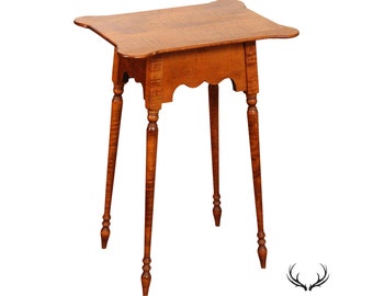 River Bend LTD Tiger Maple Cookie Side Table