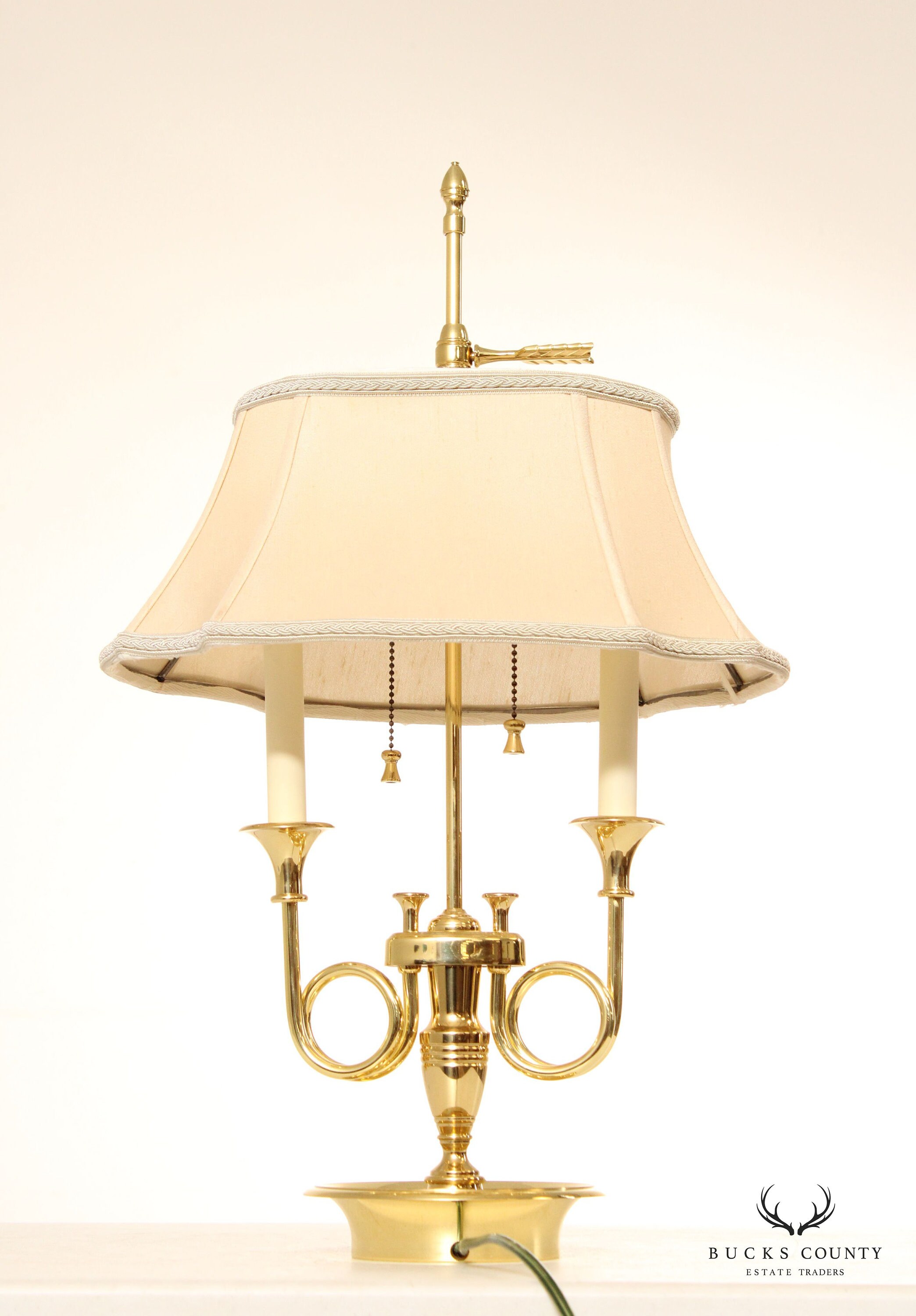 Vintage Brass French Bouillotte Table Lamp – Bucks County Estate Traders