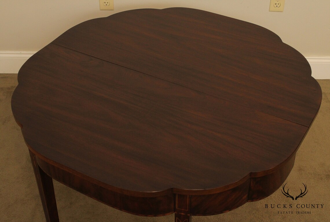 Henkel Harris Hepplewhite Style Mahogany Inlaid Game Table | Etsy