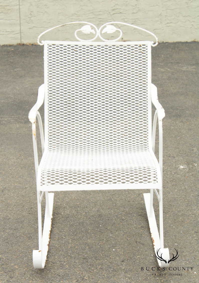 Salterini Vintage Wrought Iron Patio Garden Rocker - Etsy