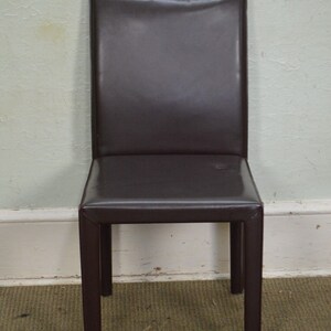 Maria Yee Set of 12 Brown Leather Dining Chairs - Etsy