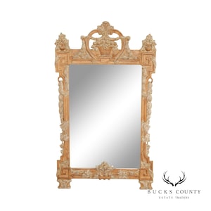 Louis XV  Style Carved Wood Rectangular Wall Mirror