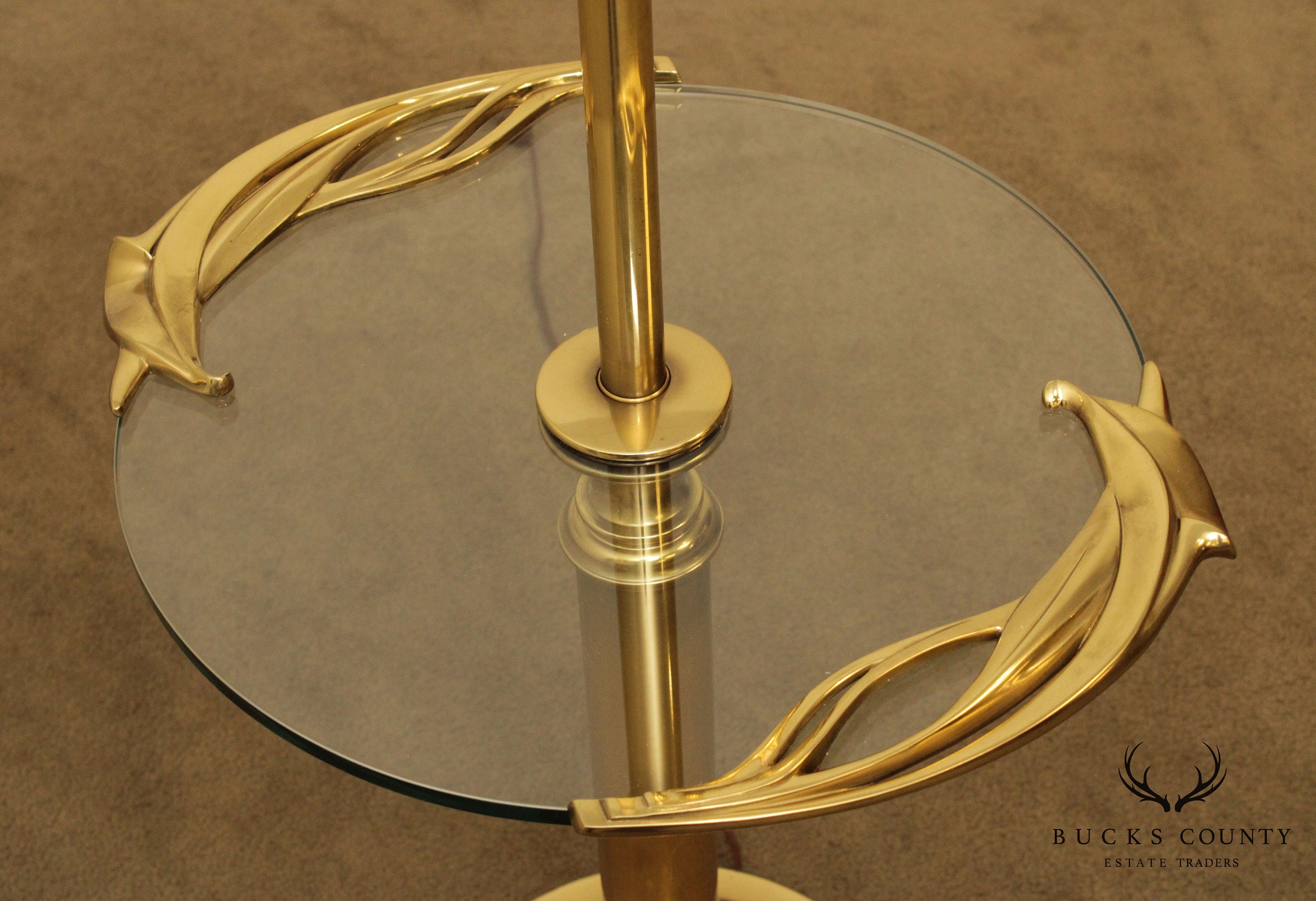 Stiffel Vintage Brass Art Nouveau Style Table Floor Lamp Etsy