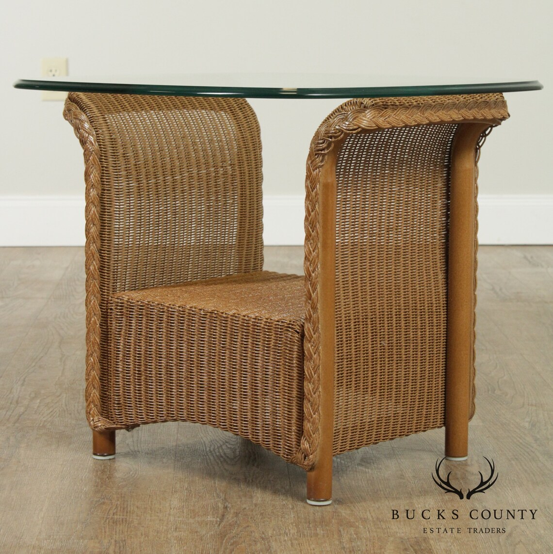 lloyd loom wicker table