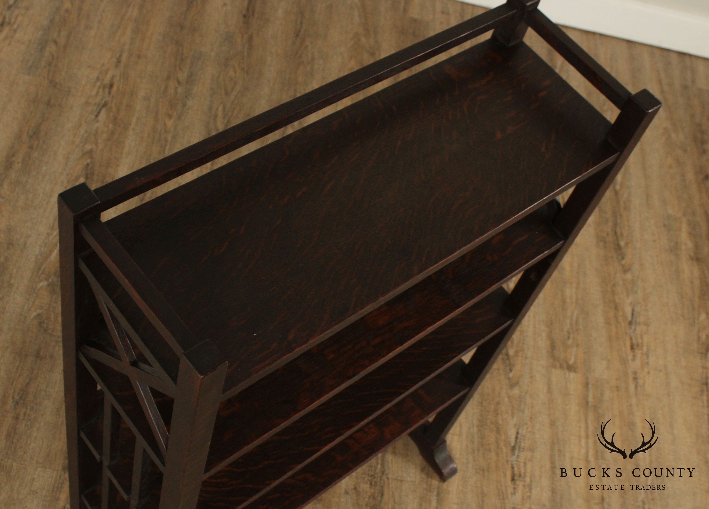 Antique Mission Oak 4 Tier Book Rack - Etsy
