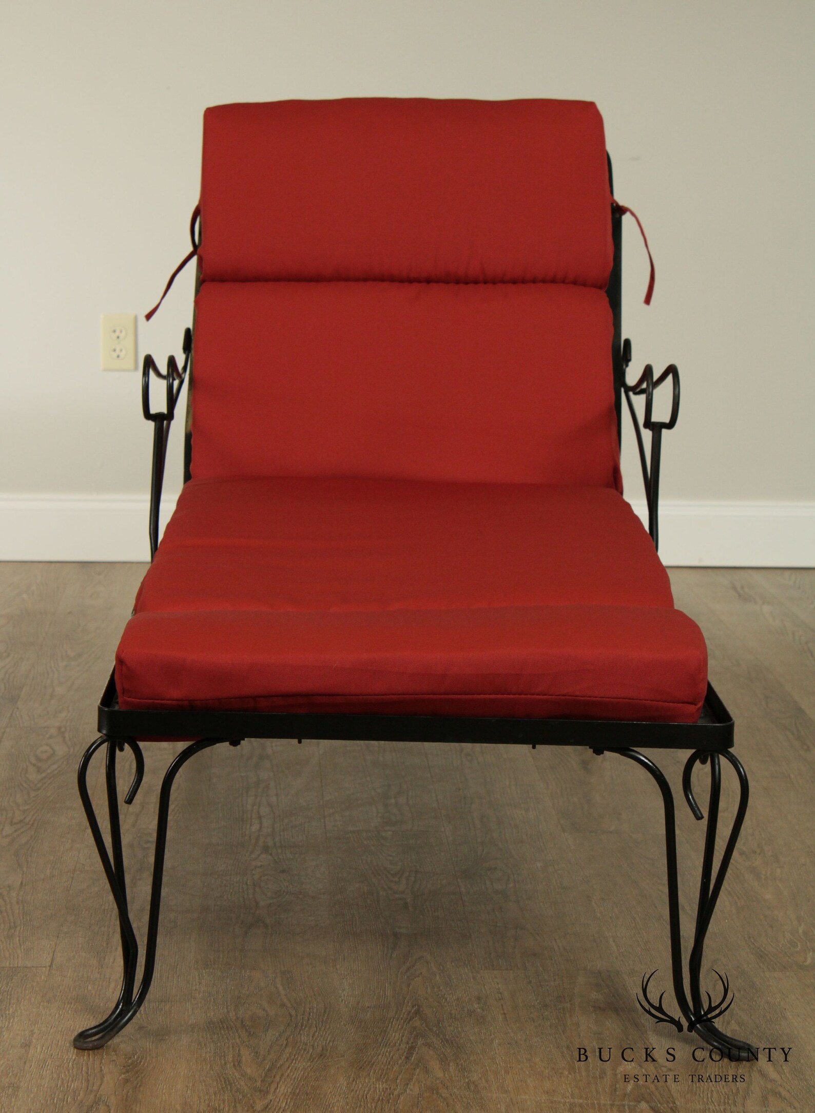 Vintage Wrought Iron Patio Chaise Lounge Etsy