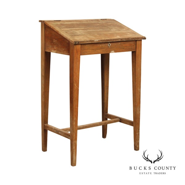 Antique School Master Desk Etsy