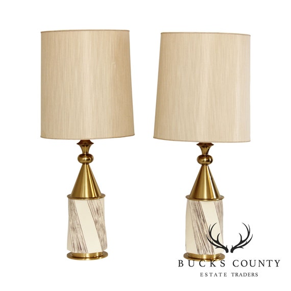 Stiffel Tommi Parzinger Style Mid Century Modern Pair Brass Australia Stiffel Tommi Parzinger Style Mid, Tommi Parzinger Floor Lamp