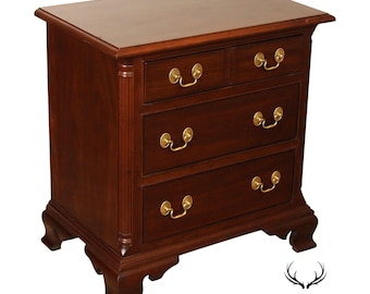 Stickley Chippendale Style Mahogany Nightstand