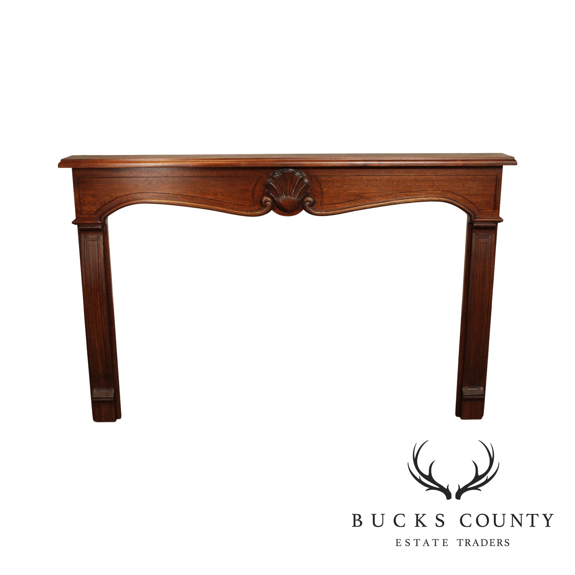 Custom Quality Mahogany Shell-carved Fireplace Mantel - Etsy UK