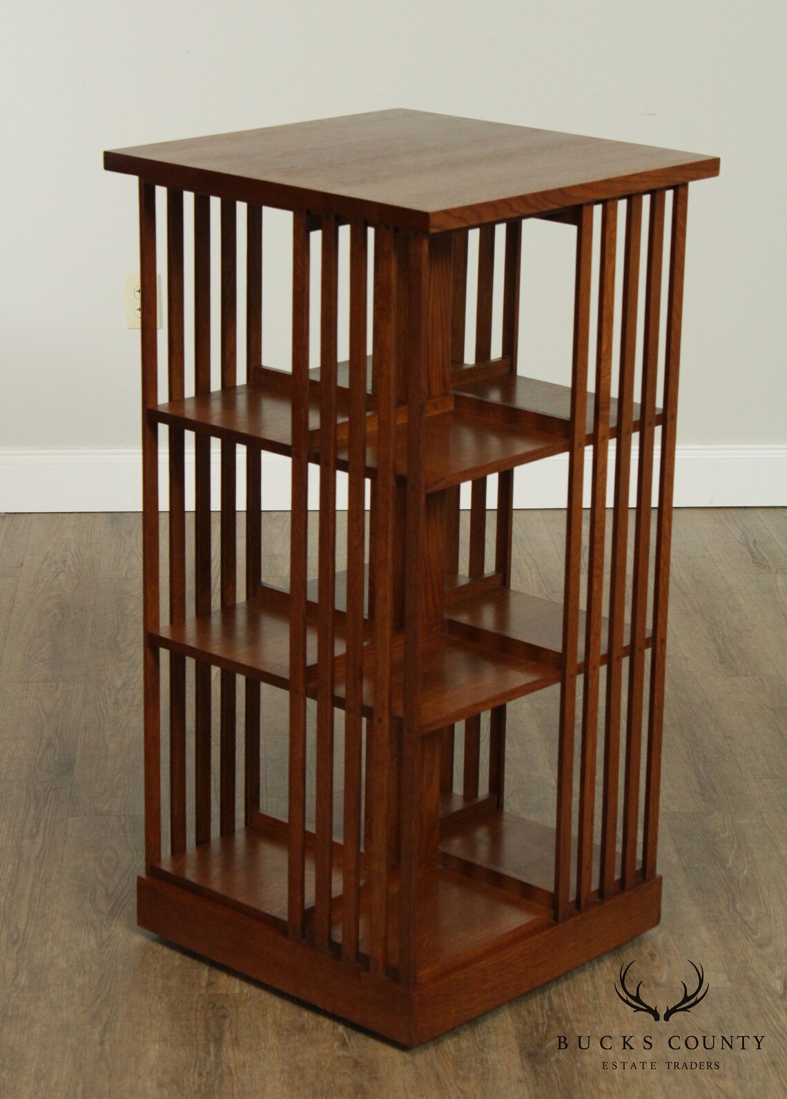 Stickley Mission Collection Oak Revolving Bookcase Etsy