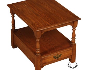 Vintage Pennsylvania House Turned Legs Oak Console Table - Etsy