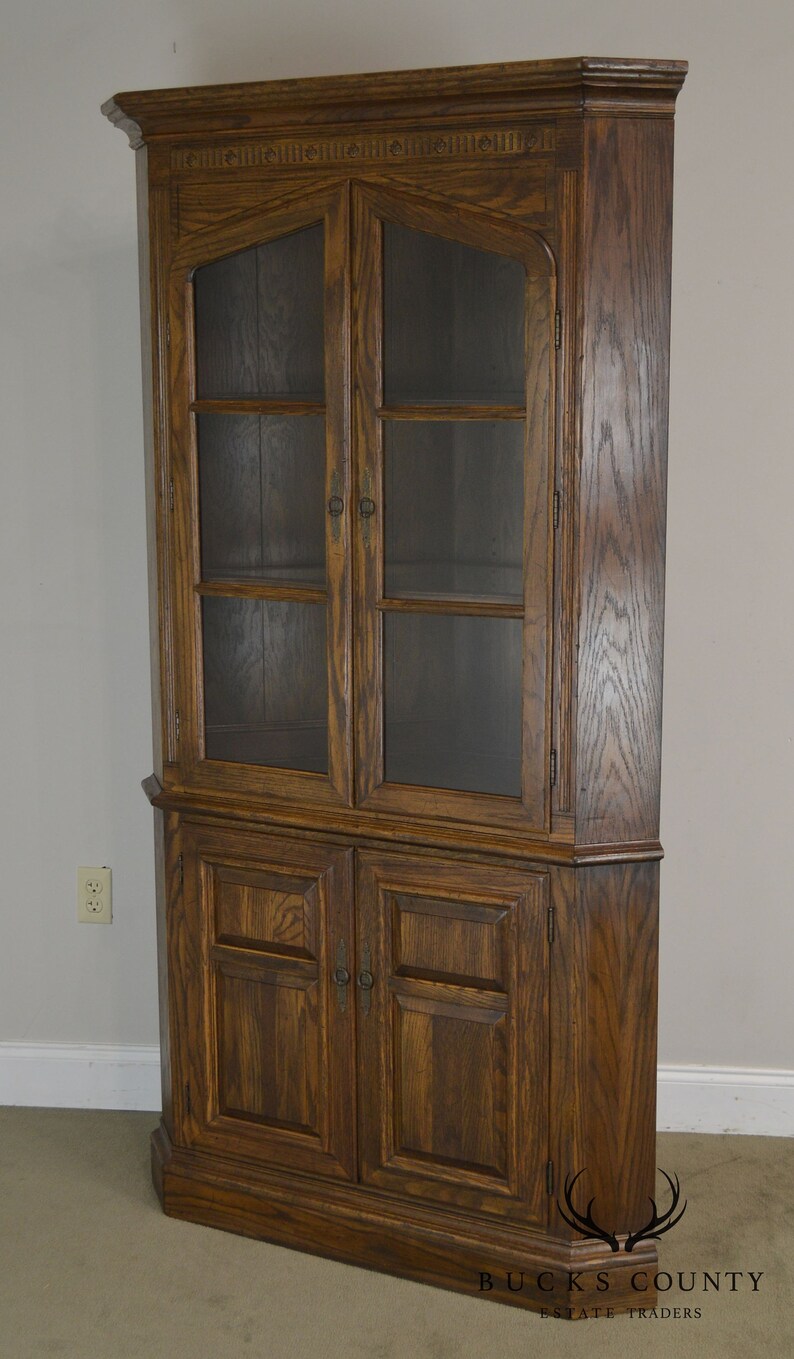 Ethan Allen Royal Charter Oak Corner Etsy