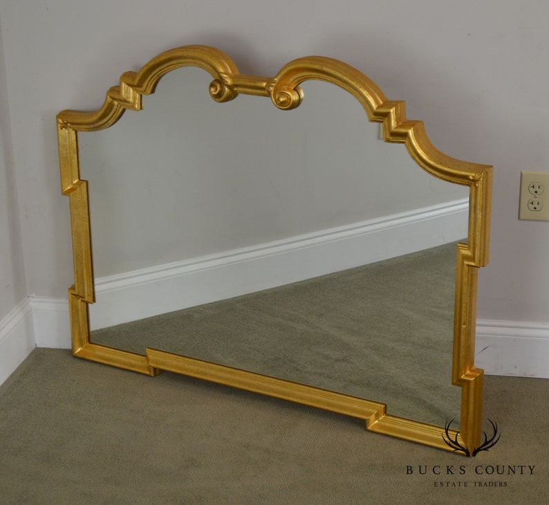Ethan Allen Italian Gilt Frame Wall Mirror Etsy