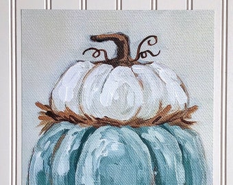 Pumpkins stack 2 | Fall Art - SARA BAKER - Unframed Paper Print 11x14 inches