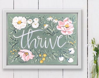 Thrive Floral - SARA BAKER - Paper Print 11 x 14 inches