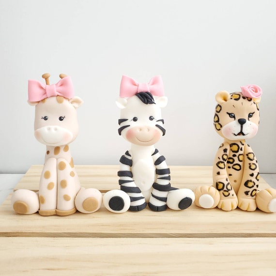 Fondant Jungle Animal Toppers: 4