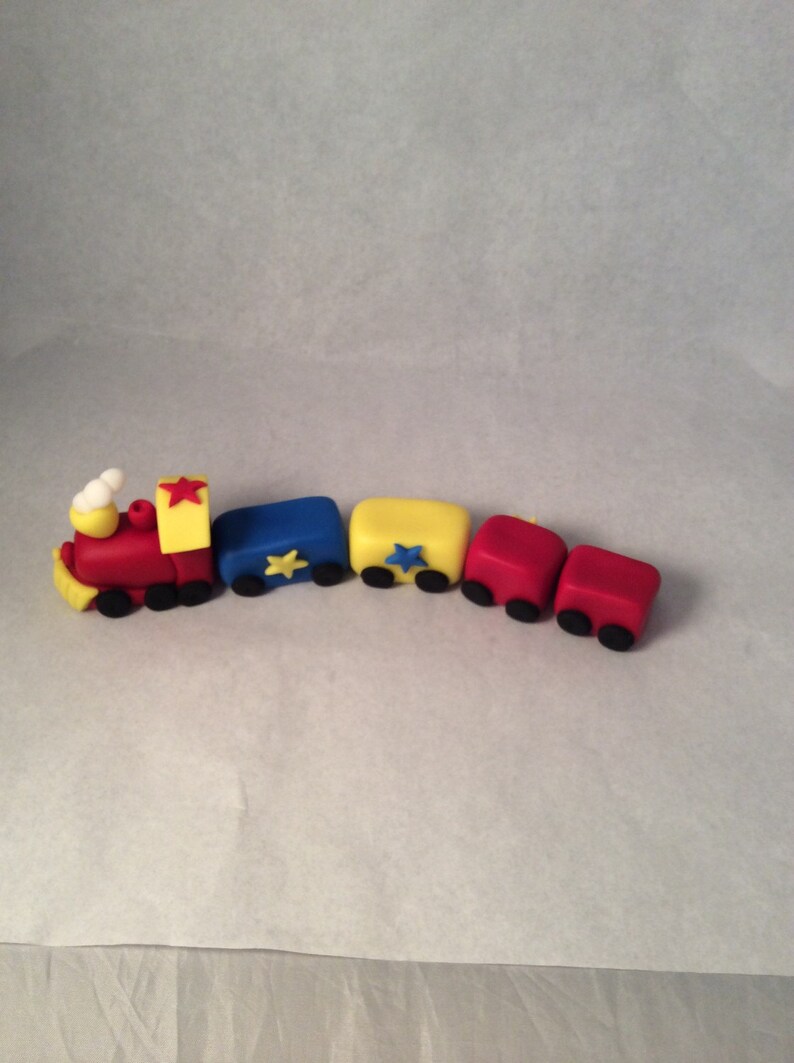 Fondant Train Topper ANY Custom Color image 3