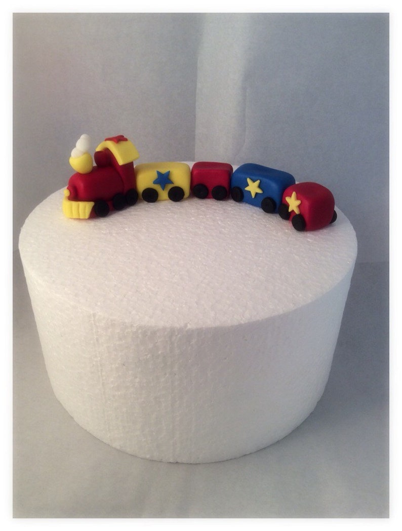 Fondant Train Topper ANY Custom Color image 1