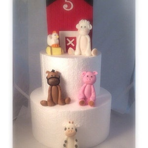 Fondant Farm Animal & Barn Toppers