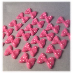 36 Fondant Bows with Polka Dots CUSTOM COLOR
