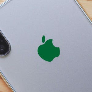 Green Color Changer Overlay for Apple iPhone 12 Logo Vinyl Sticker Decal