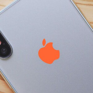 Orange Color Changer Overlay for Apple iPhone 8 and 8 Plus Logo Vinyl Sticker Decal