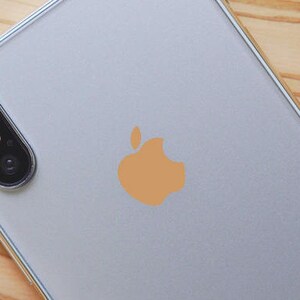 Copper Metallic Color Changer Overlay for Apple iPhone X Logo Vinyl Sticker Decal