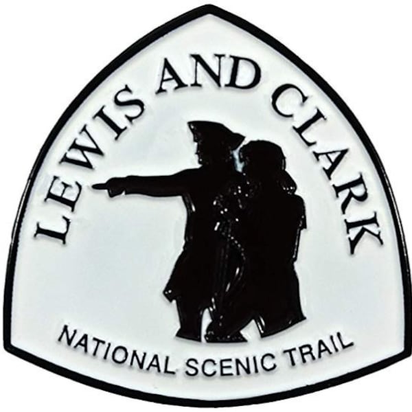 Lewis and Clark National Scenic Trail Full Color - 1" Enamel PinBrooch for Jacket Tote Hand Bag