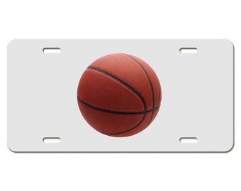 Basketball Sports Ball - Plaque d’immatriculation en aluminium