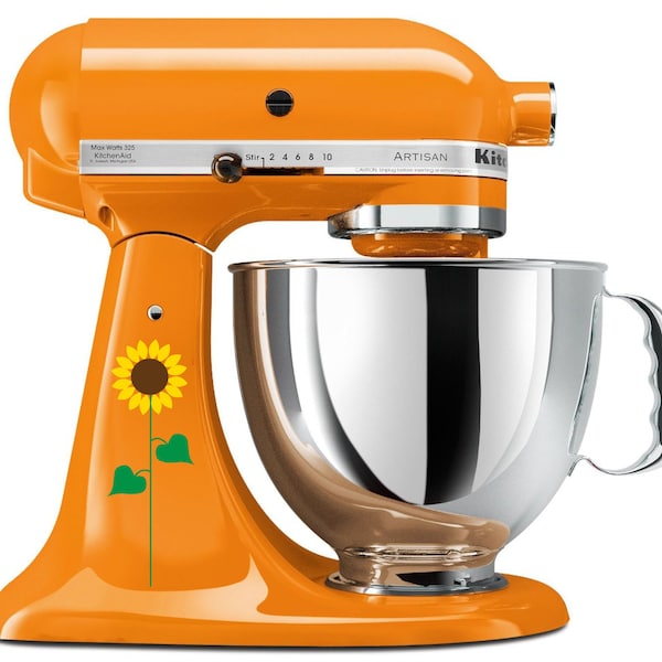 Lovely Sunflower Fall Full Color Kitchenaid Mixer Mixing Machine Decal Art Wrap