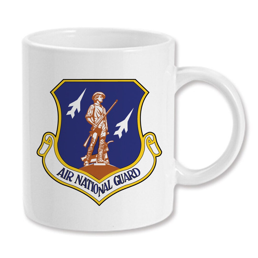 空軍州兵シールド 11オンス セラミックコーヒーマグ ティーカップ