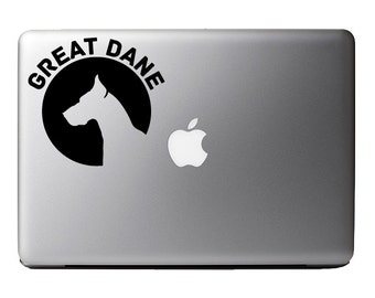 Great Dane Dog Breed Pride Vinyl Decal for Windows / Apple MacBook Laptop Love Veterinarian